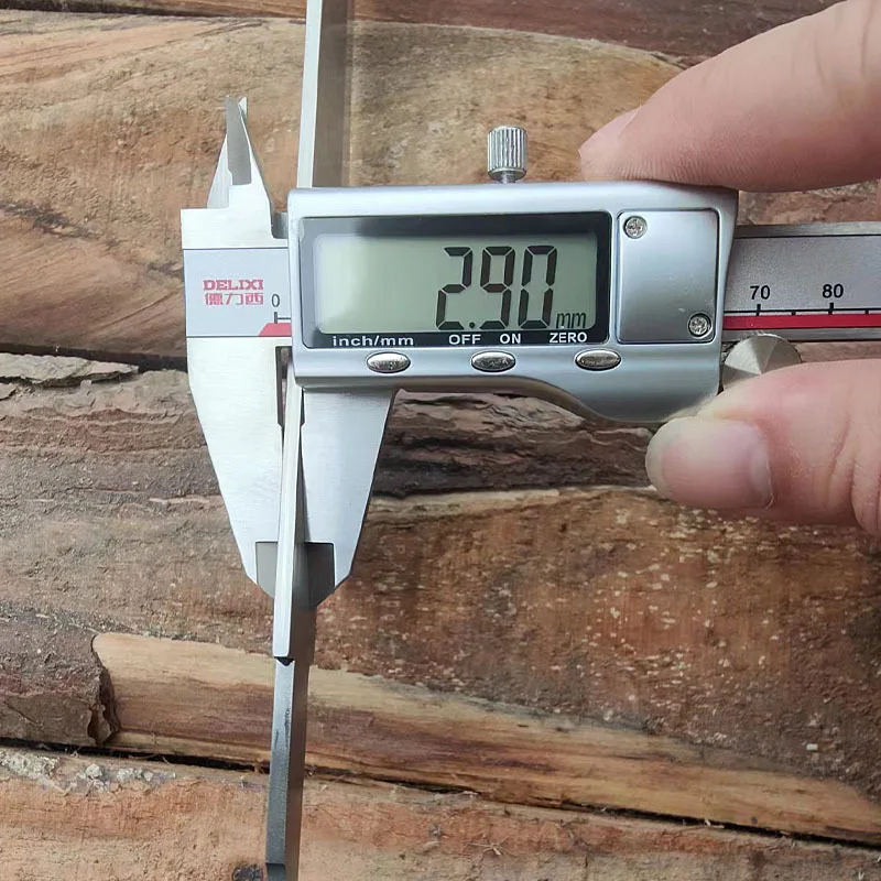 Нож для сашими без ручки дамасская сталь двустороннее лезвие острый тесак