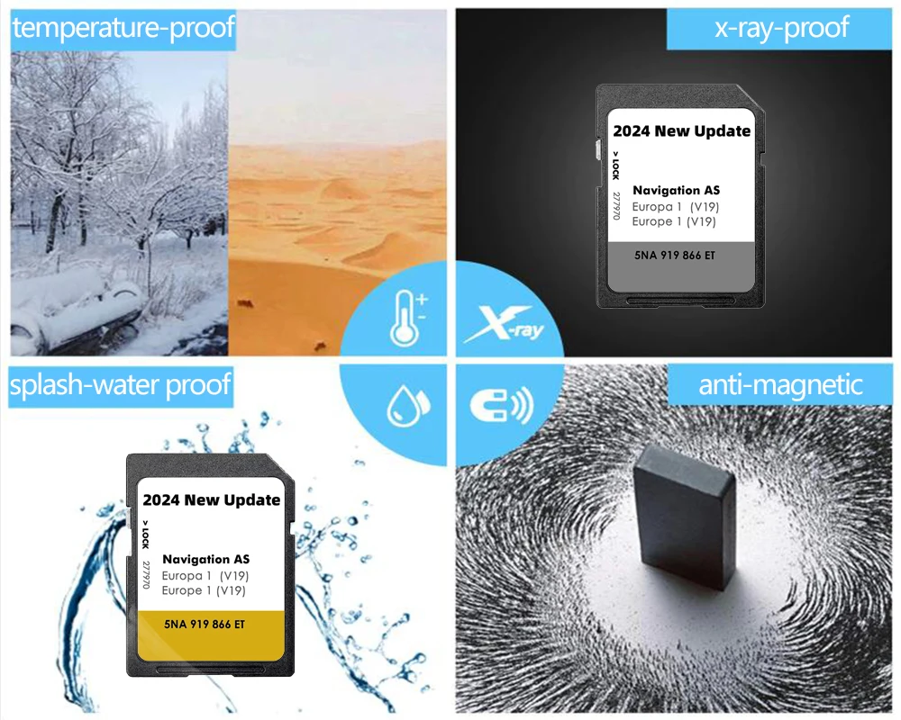 Для VW Sharan 7N из 2015 г. Обновление AS V19 Карта GPS-системы Навигация SD 32 ГБ