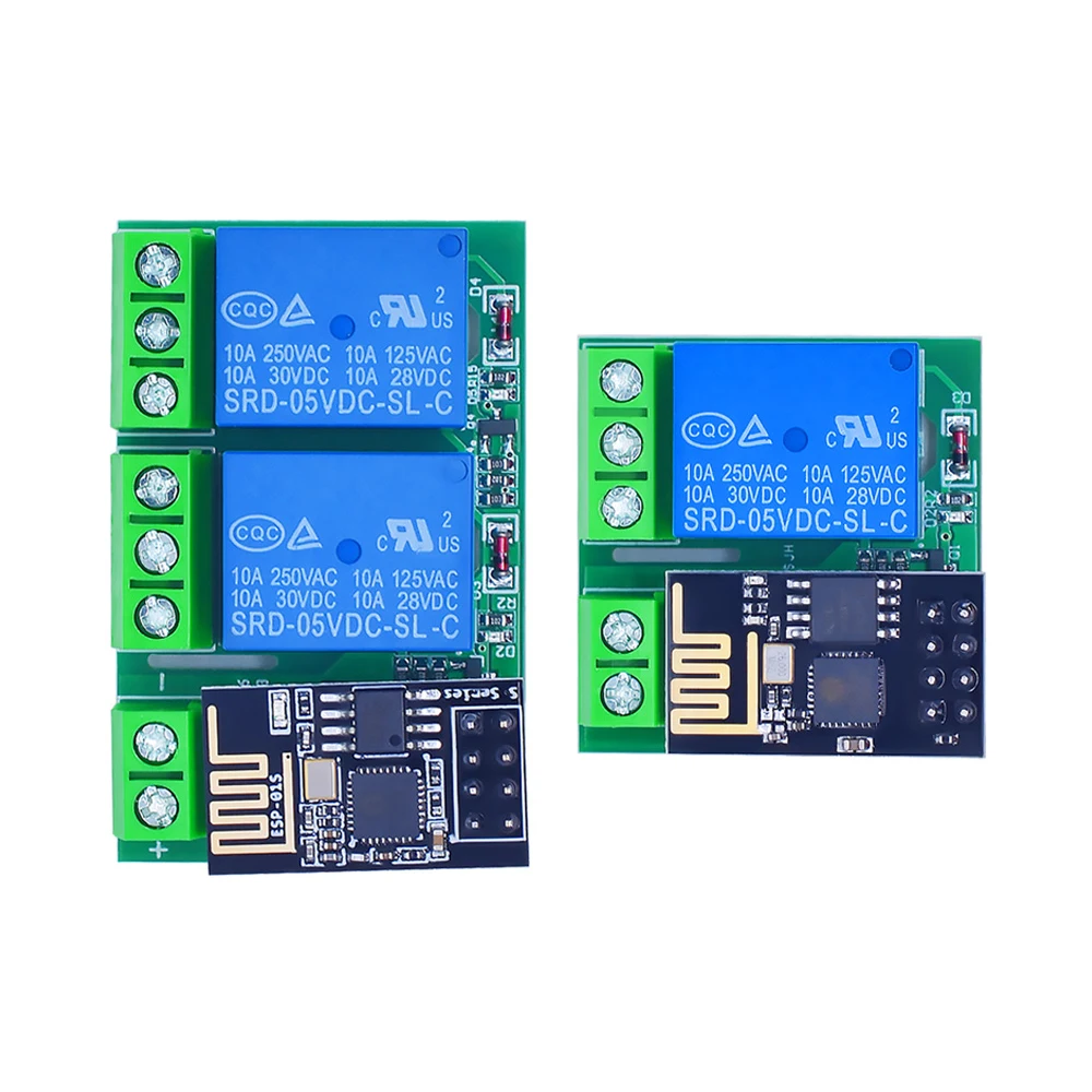 ESP8266 ESP-01/01S Одноканальный двухканальный релейный модуль WIFI