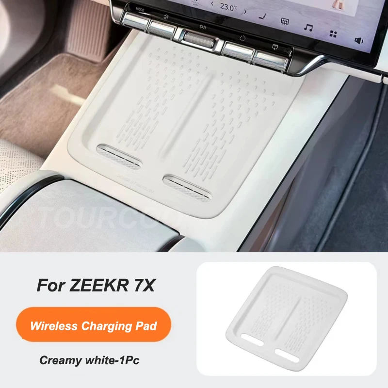 

Для ZEEKR 7X силиконовая центральная консоль, рамка для чашки с водой, противоскользящий силиконовый коврик для беспроводной зарядки