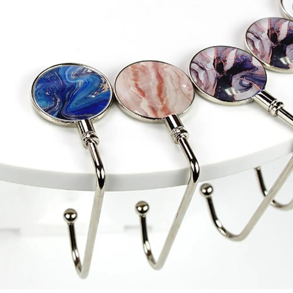 

Крючок-вешалка с керамическим мраморным крючком, крючок-вешалка для настольной сумки, крючок-вешалка для сумки, школьный крючок для зонта