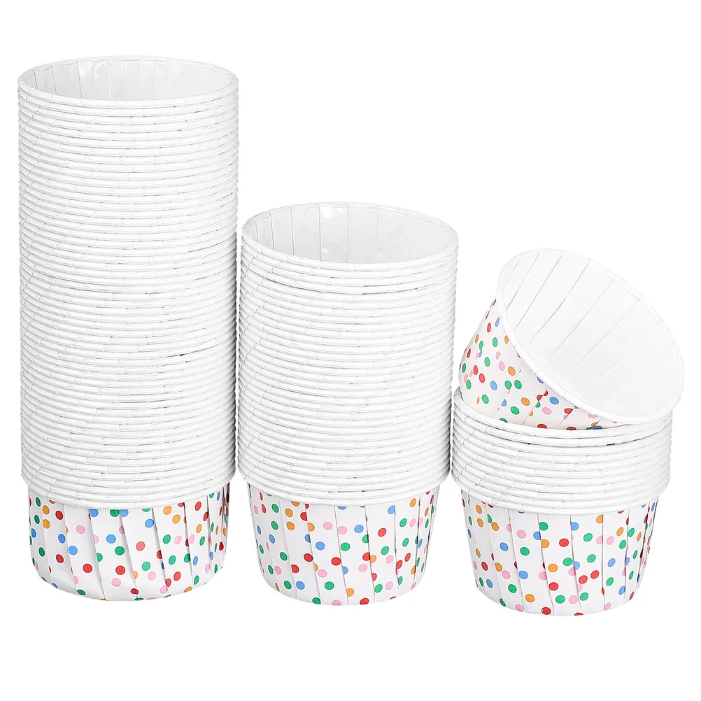

200 шт., бумажные мини-стаканчики для выпечки маффинов, 6, 5 х6, 5 х4 см