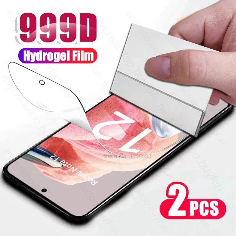 

2 шт., Гидрогелевая Защитная пленка для Xiaomi Redmi Note 12 4G 2023 23028RA60L 6,67 дюйма