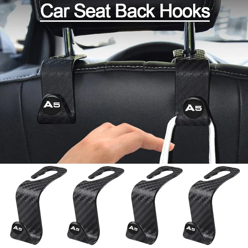 Стайлинг автомобиля крючки для подголовника из АБС-пластика Audi A5 зажимы спинки