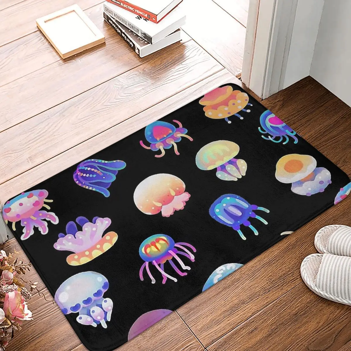

Animal Cute Forest Ocean Anti-Slip Doormat Kitchen Mat Jellyfish Day Hallway Carpet Entrance Door Rug Bedroom Decor