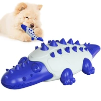 pet supplies new explosions crocodile dog toy leakage ball molars teeth cleaning stick toothbrush squeaky puppy peluche