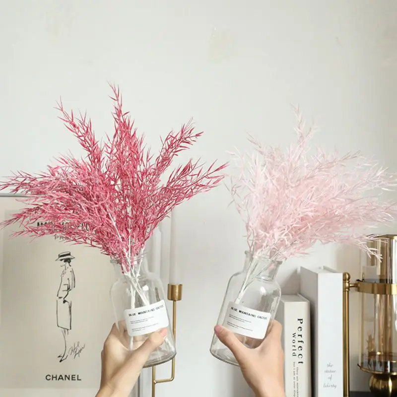 

Home Decor Artificial Plants Leaf Grass Simulation Flower For Wedding Indoor Outdoor Decoration Party Supplies 2022 Sale