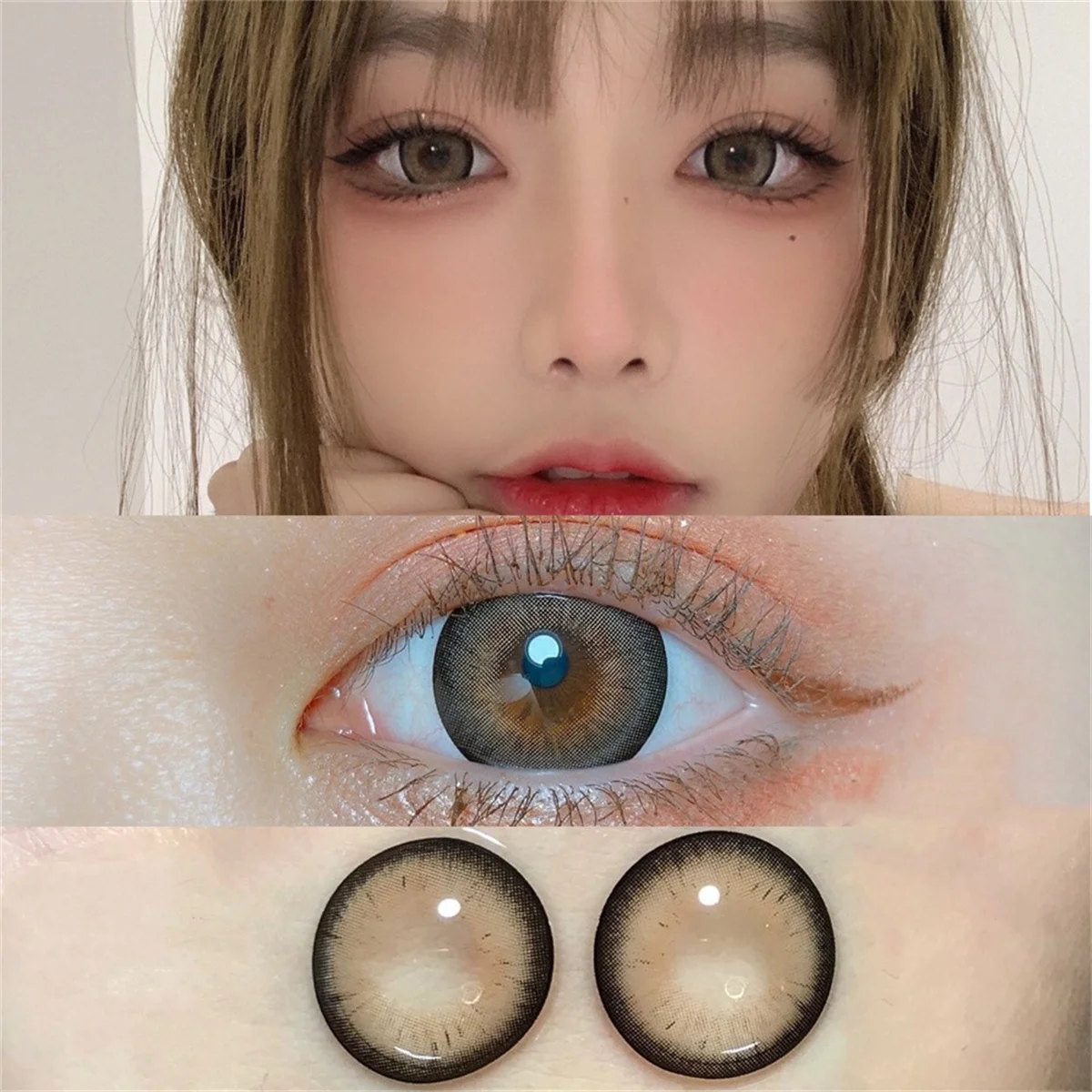 Какао рулон коричневые цветные контактные линзы для глаз натуральные ежегодные