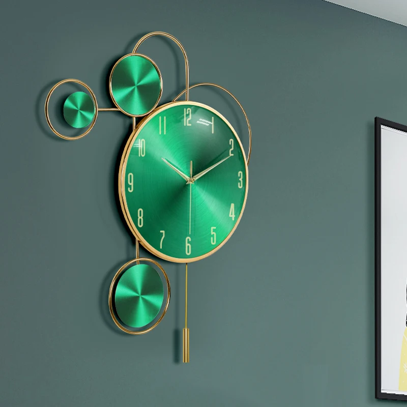 Металлические настенные часы PONIGER роскошные полностью медные в скандинавском