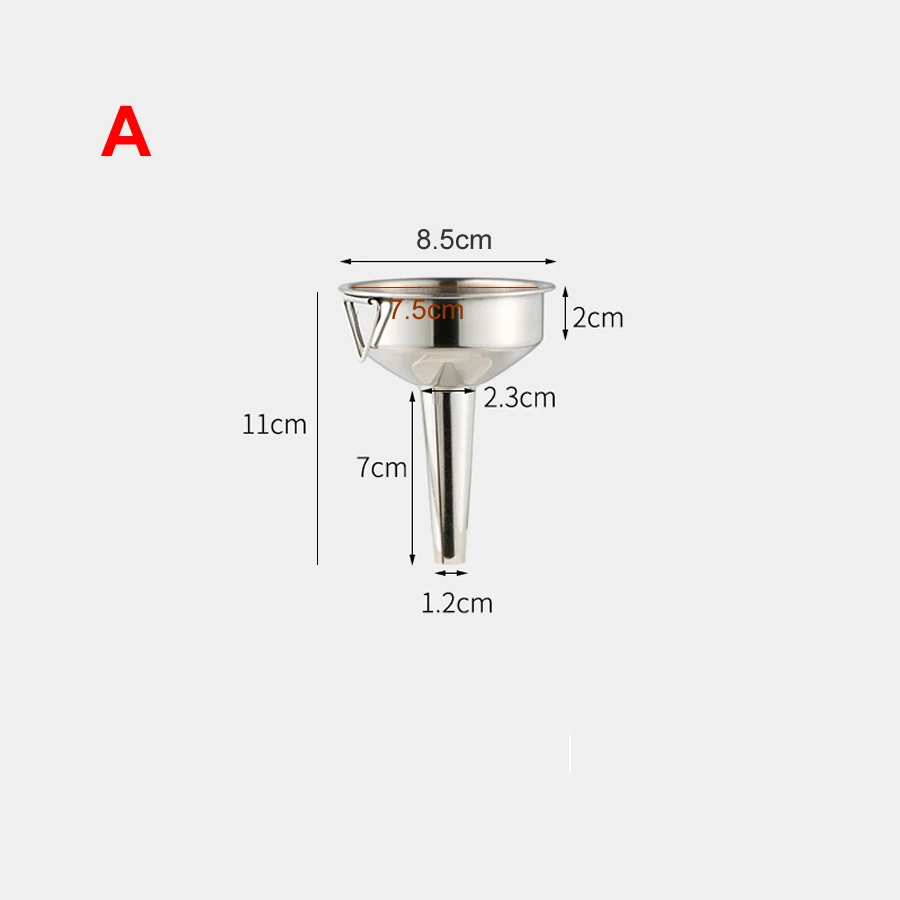 

Воронка из нержавеющей стали 304 утолщенная широкоотверстия Лейка для вина Воронка для масла 8 см 10 см 12 см 14 см
