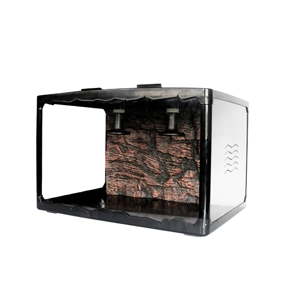 

Customized high quality acrylic toughened glass assembly folding box reptile terrarium cage
