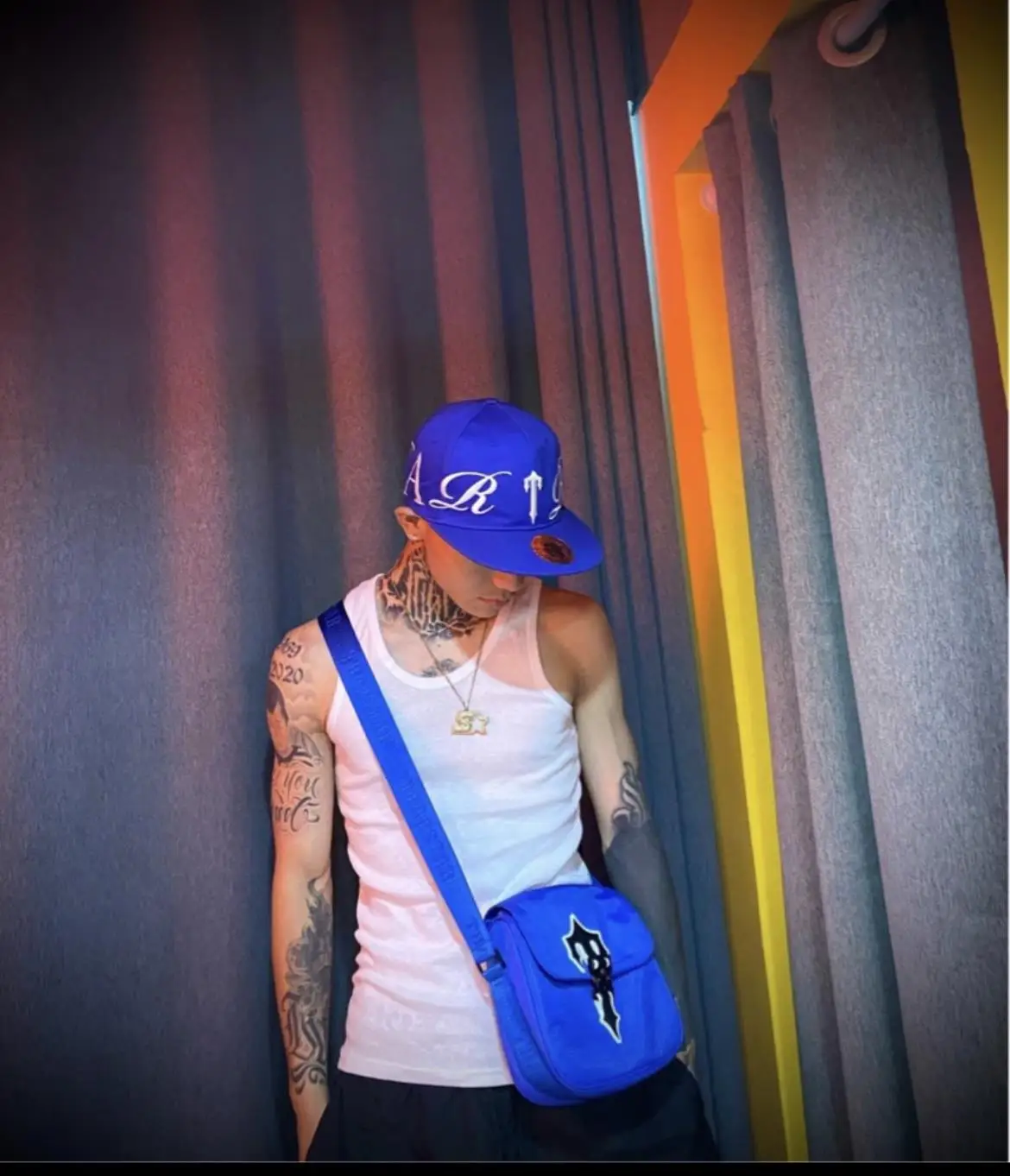 

Hot Selling Trapstar Bag Blue Men Shoulder Wallet High Quality One Shoulder Bag 2022 Fashion High Street Trend Women Messenger