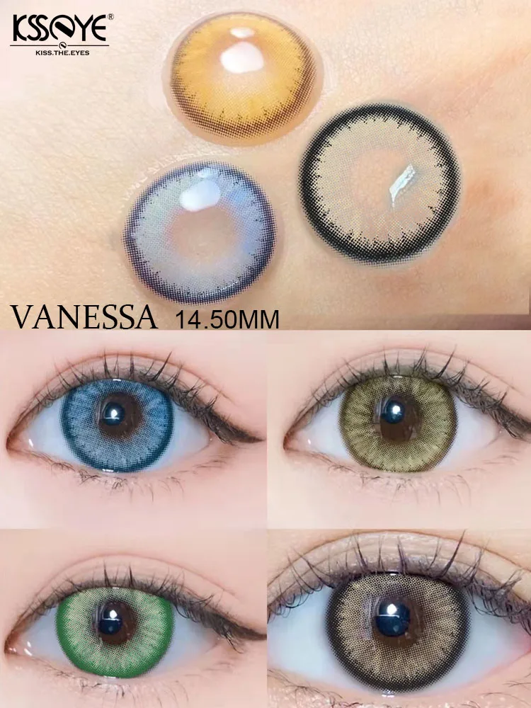 

KSSEYE 1 пара цветных контактных линз VANSSA цветные ed контактные линзы для глаз уникальные контактные линзы Модные линзы