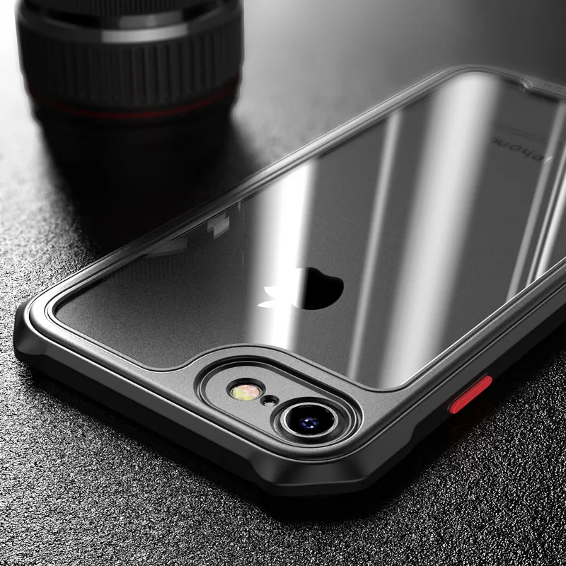 

Shockproof Case for Apple iphone 7 8 Plus SE 2020 X XS XR Cases Clear Transparent Back Cover for iPhone 13 12 11 PRO MAX Mini
