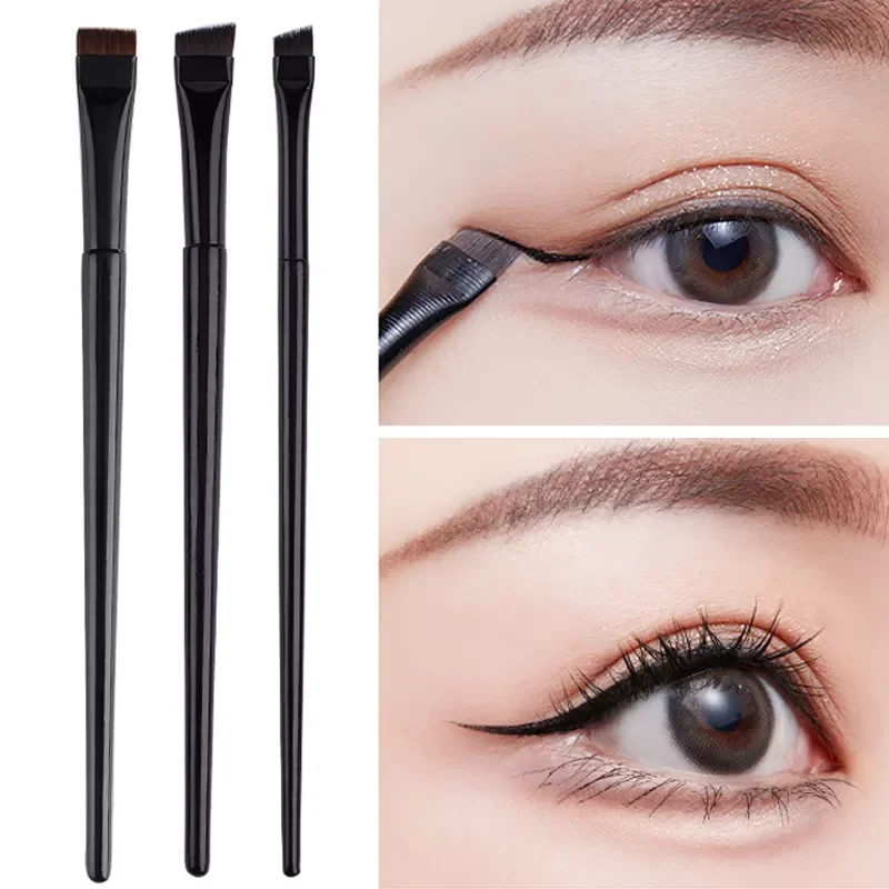 

NEW Thin Eye Liner Cream Brush Eyebrow Powder Brush Makeup Brushes Fine Hair Flat Bevel New Cosmetic Tools Professional