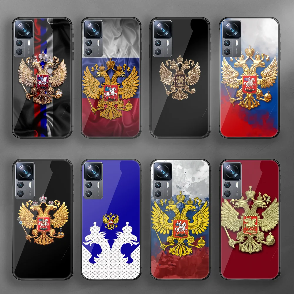 

Russia Flag White Blue Red Tempered Glass Phone Case Cover For Xiaomi Mi Poco X F 11 12 13 T 3 4 GT Pro Lite Ultra 5G