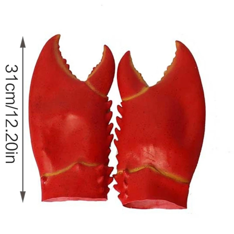 Костюм на Хэллоуин забавные когти лобстера краба перчатки ручное оружие