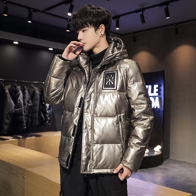 High Grade Puffer Jacket Men with Hoodie Parkas 2023 Fashion Solid Coats Chaquetas Doudoune Homme Erkek Mont Jackets Ropa Hombre
