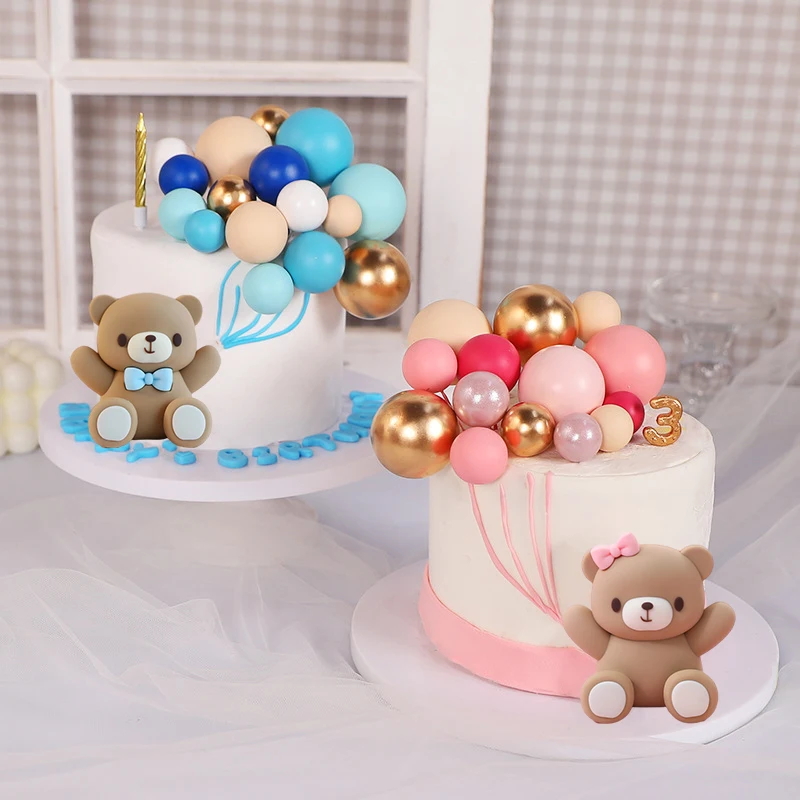 23 шт. украшения для торта в виде медведя
