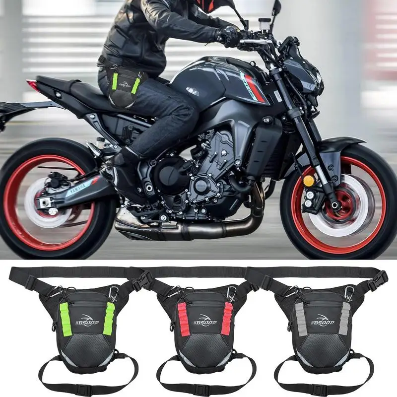 

Motorcycle Drop Waist Leg Bag Motorbike Bag Waterproof Waist Pack Universal Multifunctional Drop Waist Leg Belt Bags For Bikes