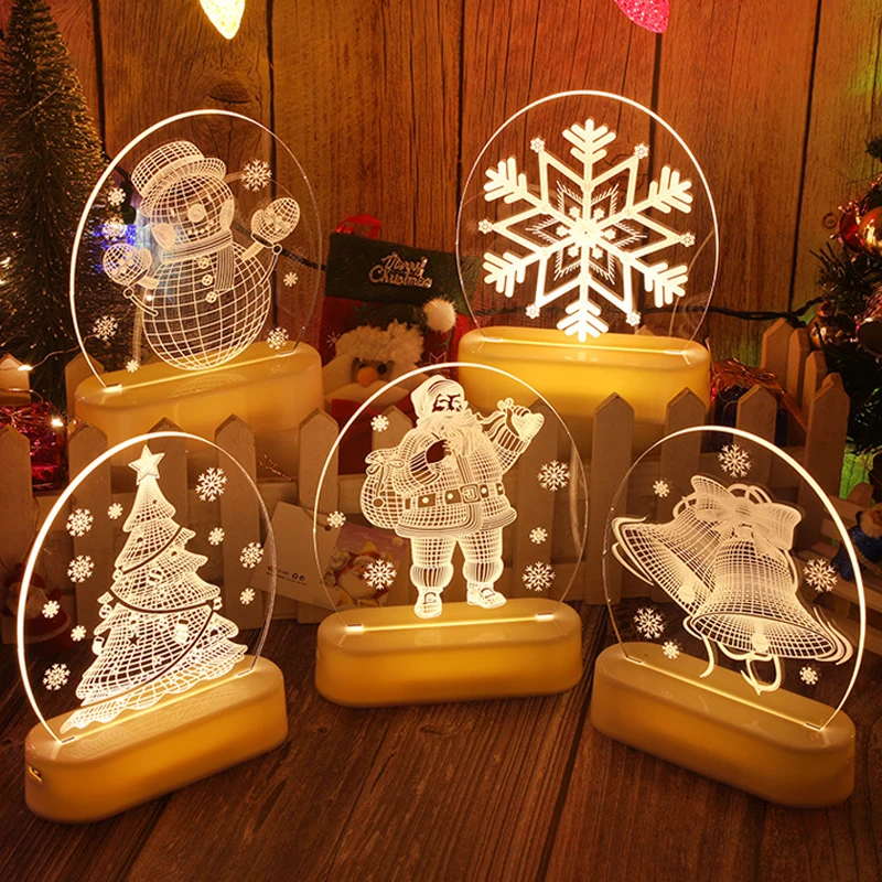

Home Decoration Accessories for Living Room Christmas Decorations Modern Christmas Gift Bedroom Decoration Night Light