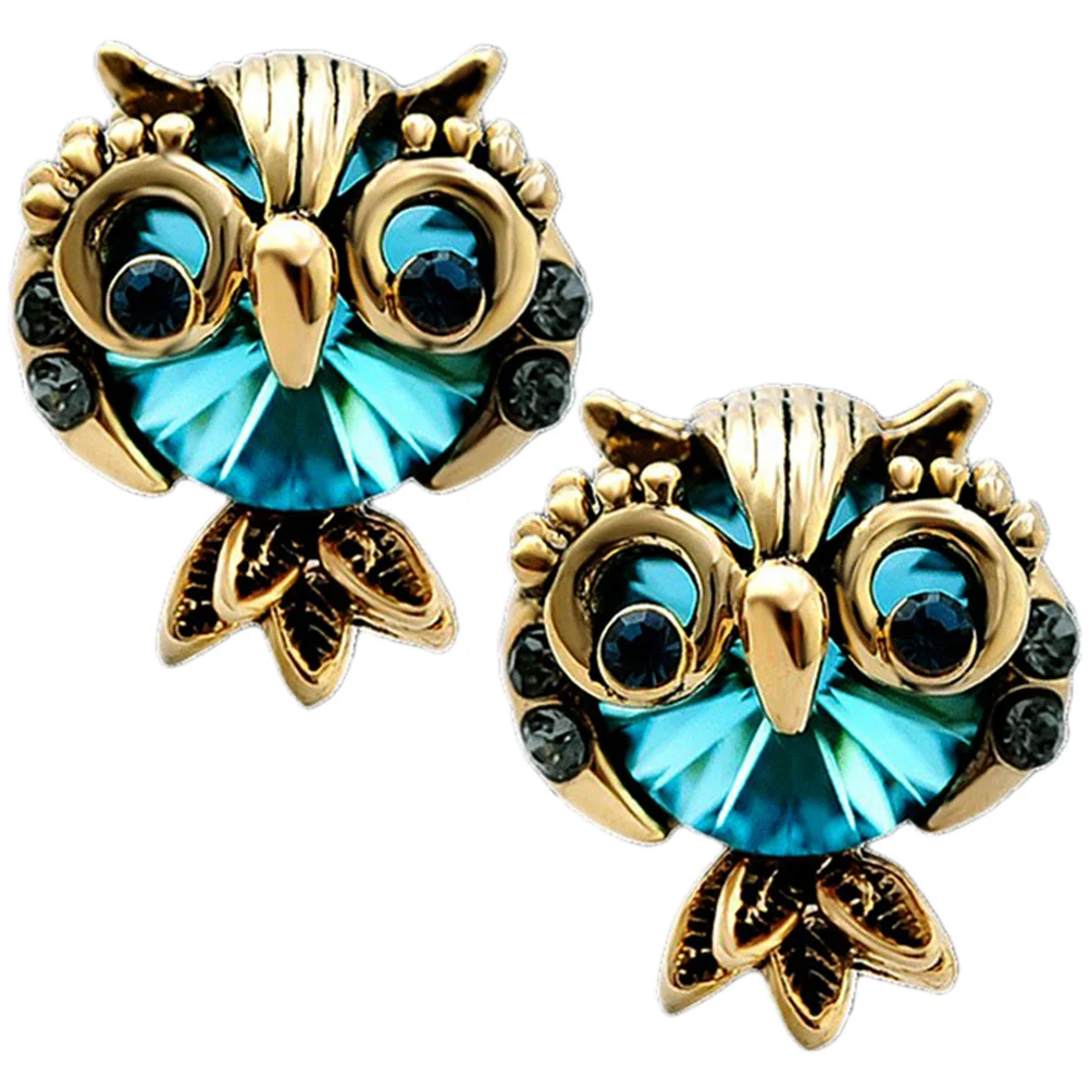 

Женские серьги-гвоздики в виде совы, 1 пара