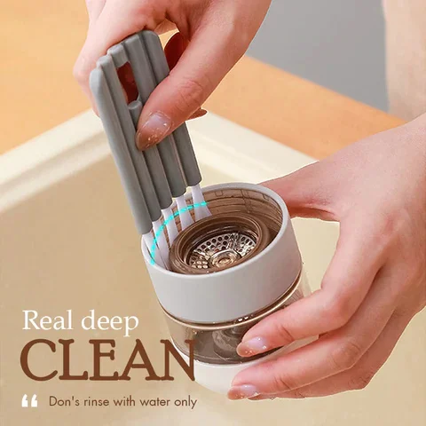 

Multifunctional Cleaning Brush Crevice Cleaning Brush Thermos Cup Lid Keyboard Bottle Mouth Brush Curved Handle Cleaning Brush