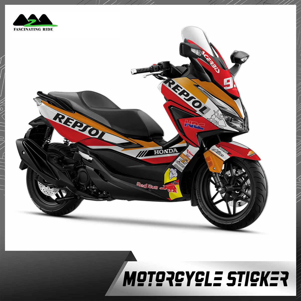 

Подходит для Honda FORZA350 наклейка водонепроницаемая защита наклейка украшение