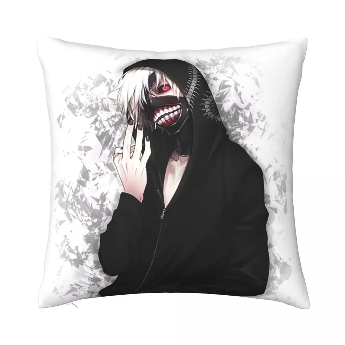 

Чехол для подушки с японским аниме «Токийский Гуль», Мягкий тканевый чехол для подушки, декоративный чехол для подушки Kaneki Ken, чехол для дива...