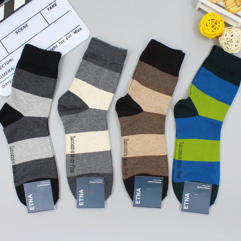 

Мужские носки в стиле пэчворк, модные мужские носки, черные унисекс, простые повседневные хлопковые носки, теплые Классические носки для взрослых на осень и зиму