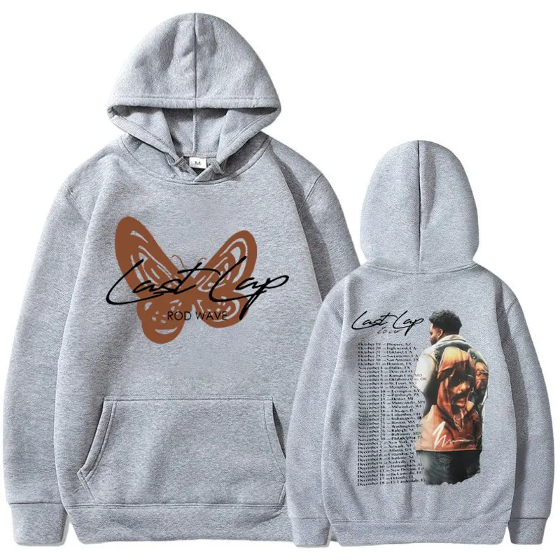 Rapper Rock Rod Wave Last Lap Tour New in Hip Hop Hoodies Men Nad Women Fashion Sweatshirts Oversized Pullover