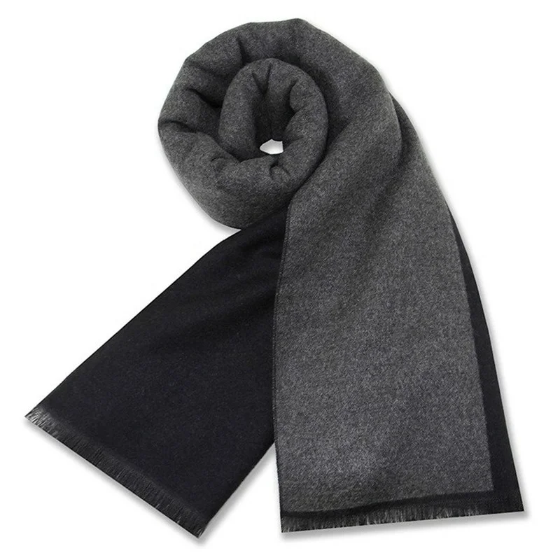 

Роскошный зимний новый мужской шарф из чистой шерсти утолщенный теплый мужской шарф для пар среднего и пожилого возраста оптовая продажа о...