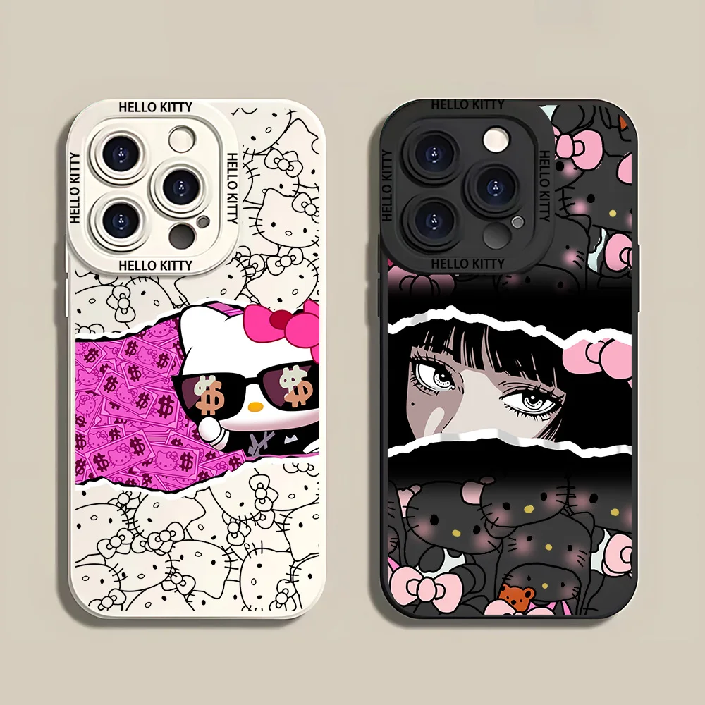 Sanrioes Hellos Kittys доллар ученик полный экран фотография для OPPO Reno 2 2Z 4 5 6 6Z 7Z F5 F7 F9 F11 F17 Pro