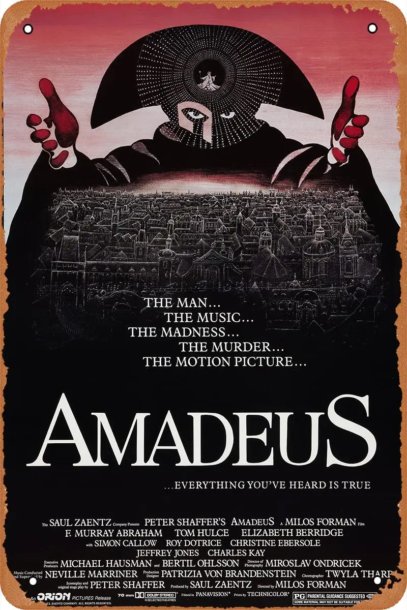 Плакат Amadeus винтажная металлическая табличка жестяная вывеска 8x12 дюймов подарок