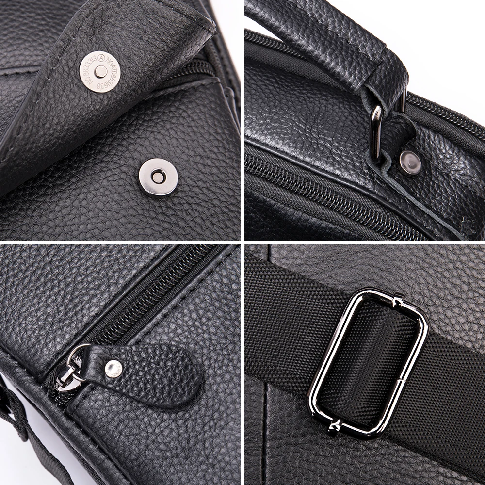 WESTAL Men's Shoulder Bag Crossbody Bags for Men Genuine Leather Messenger Bag Men's Designer Bags Male Handbag