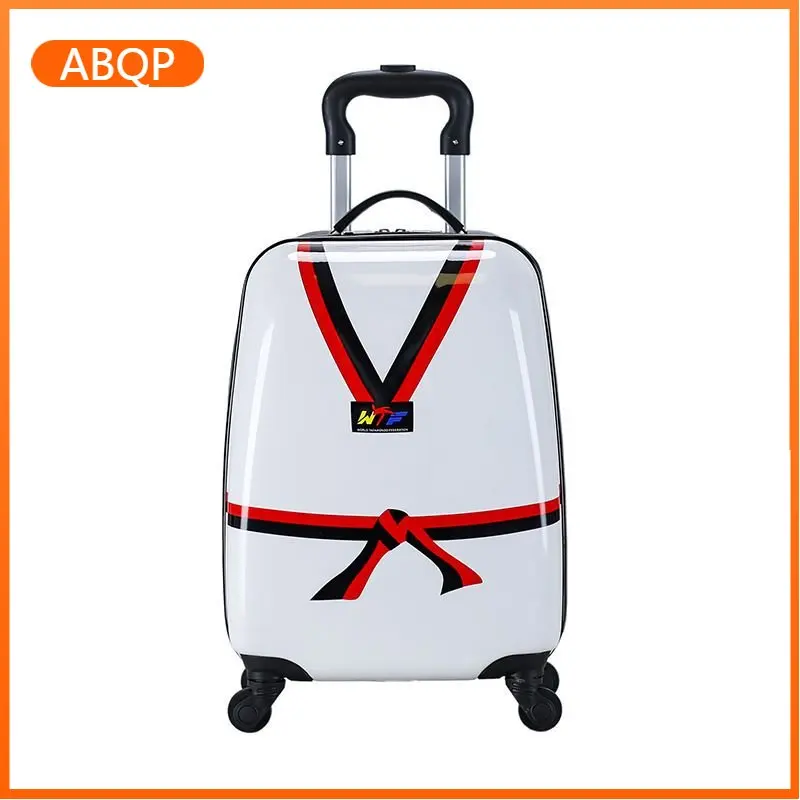 Children's trolley case taekwondo suitcase large capacity universal wheel boarding case baby drag box kids luggage  koffer