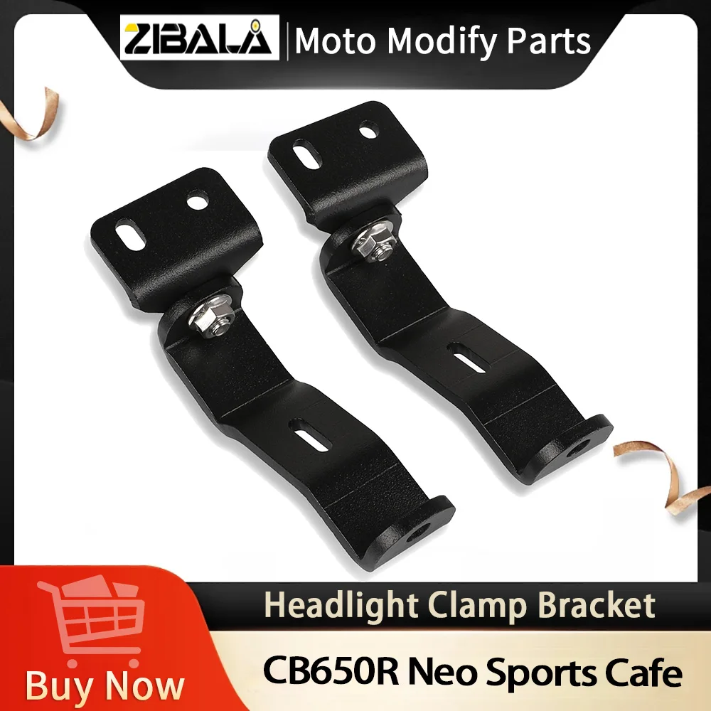 

Headlight Bracket For Honda CB650R Neo Sports Cafe 2019 2020 2021 Led Work Light Fog Lamp Mounting Clamp Holder Tube Brackets