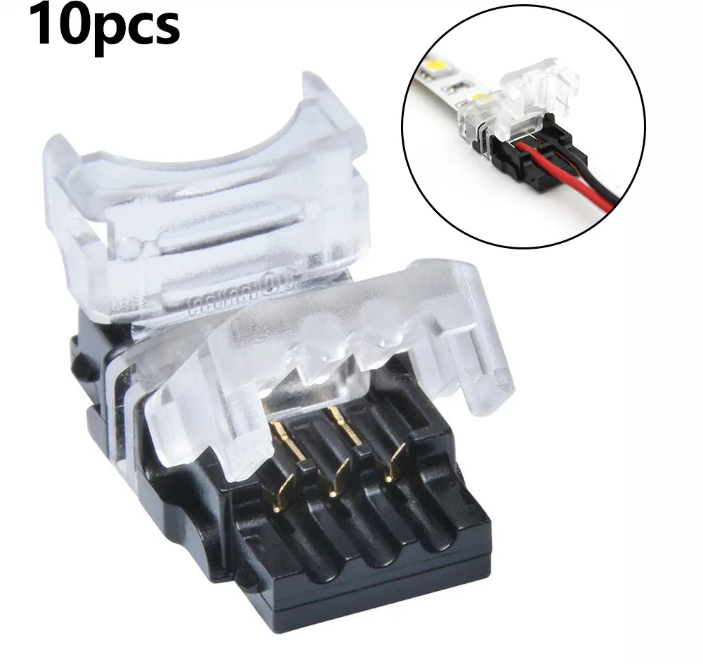 

8mm 2pin 10mm 3pin RGBW Waterproof LED Light Bar Solder-free Quick Connector Time-saving, Labor-saving, Simple, Fast Connector