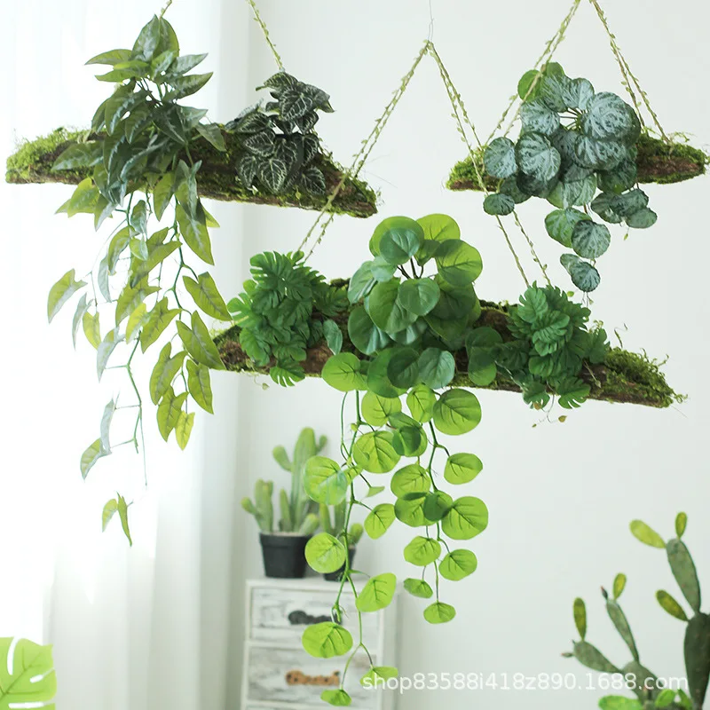 

Large Moss Flower Pot Flower Basket Hanging Bark Plant Flower Pot Balcony Home Decoration