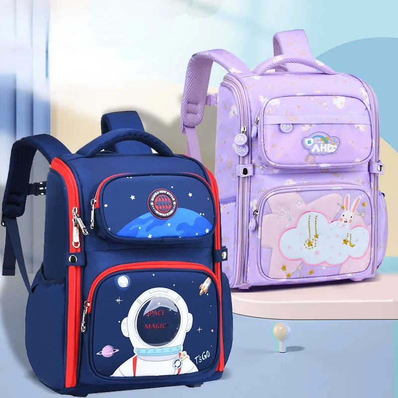 Children British Style Rabbit Astronaut Backpacks New 2022 Girls Boys Students Cartoon Schoolbags High-capacity Drop Shipping