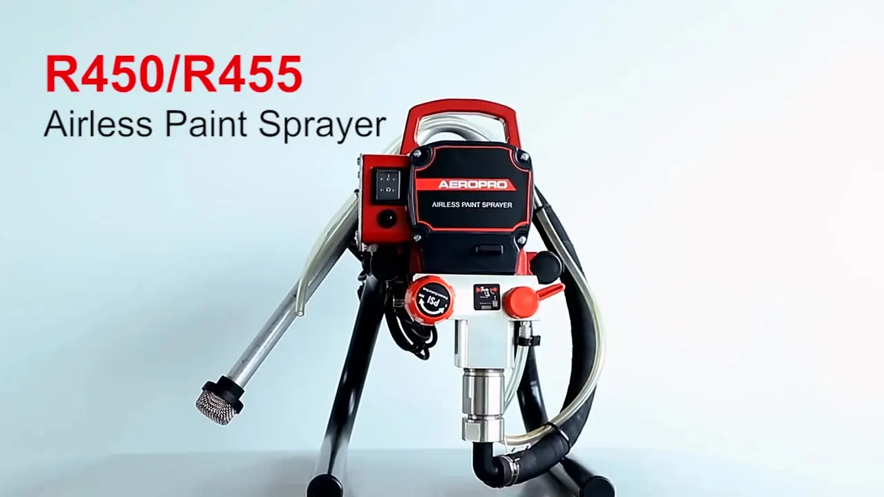 

AEROPRO 455 Professional High Pressure 3300PSI Airless Paint Sprayer Wall Painting Pump Machine Power Tool