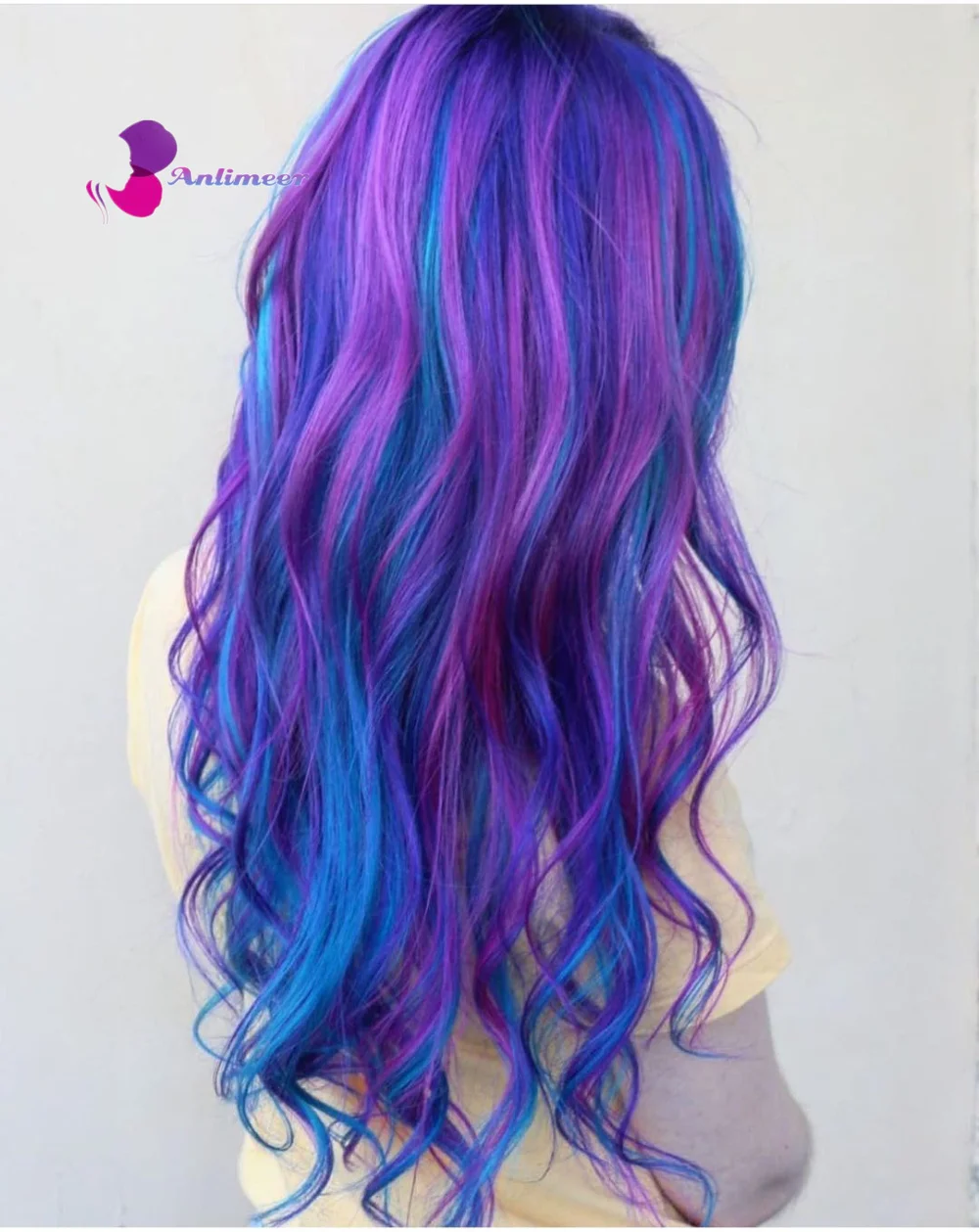 

Rainbow wig Human hair 13x6 Lace front Wig Colorful wigs for Women 100% Human Hair Body Wave Wig