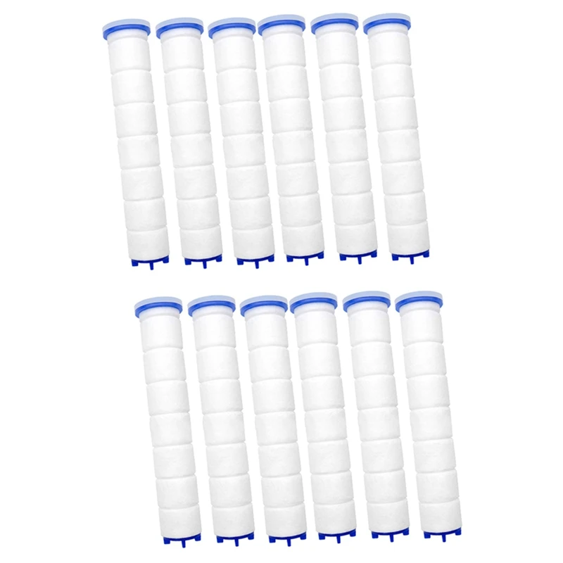 

12 Pcs Of High Pressure Hand-Held Water Shower Filter Bathroom Bath Shower Filter Core Water Purification