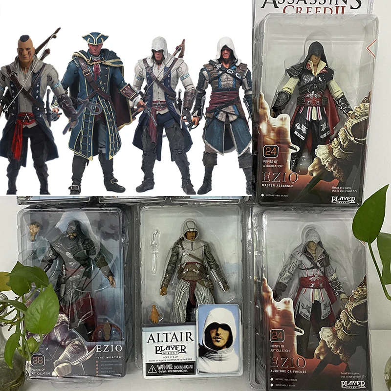 

Connor Ezio Altair Haytham Edward Kenway Mohawk Action Figure Model Toys Gift 15cm
