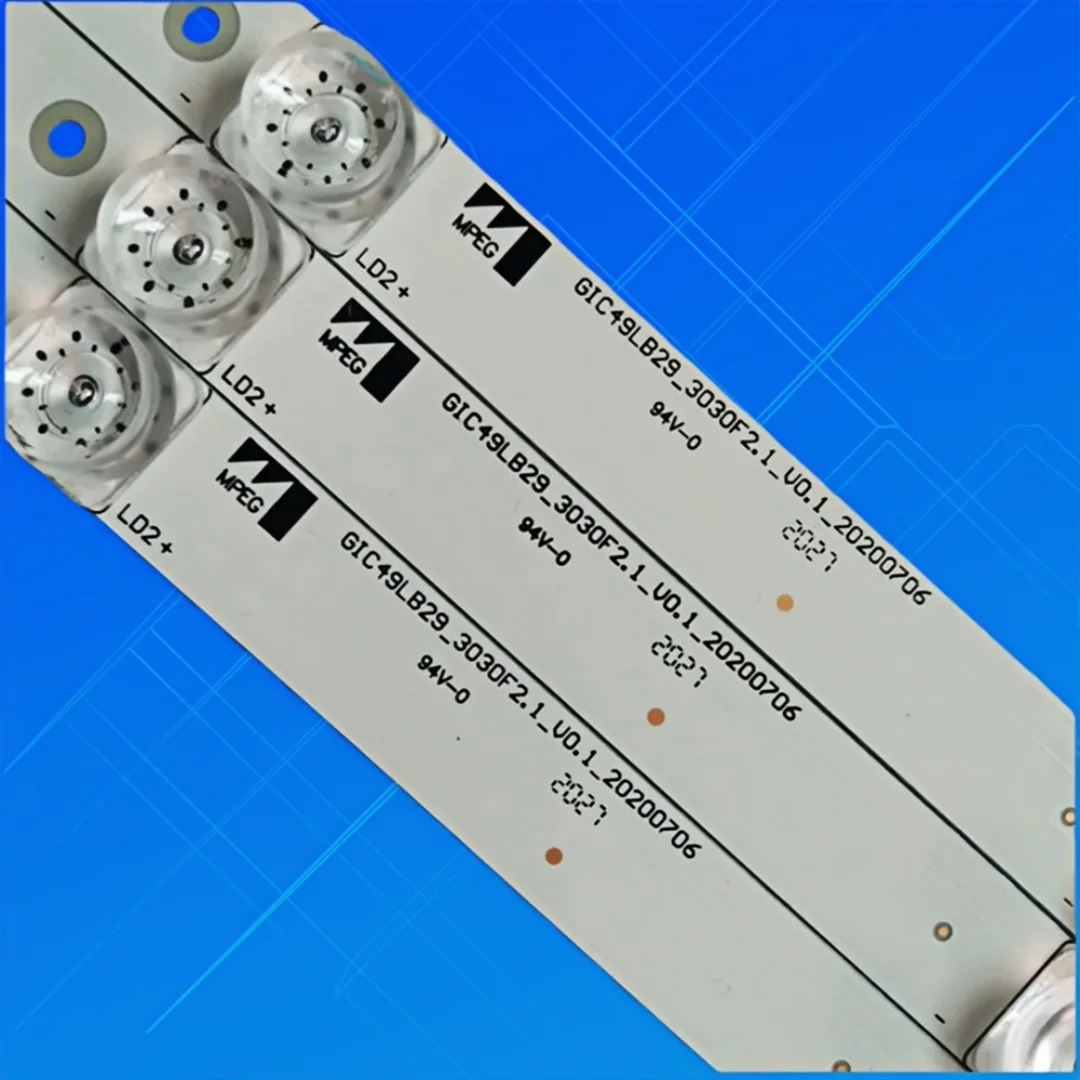 Фото 4LED светодиодная лента для телевизора C49P32FS-RD 49UD6596 49P3 L49P3CFS 49P3C D49A620U B49A81S-UD L49P1-UD L49P2-UD GIC49LB29-3030F2.1 №1