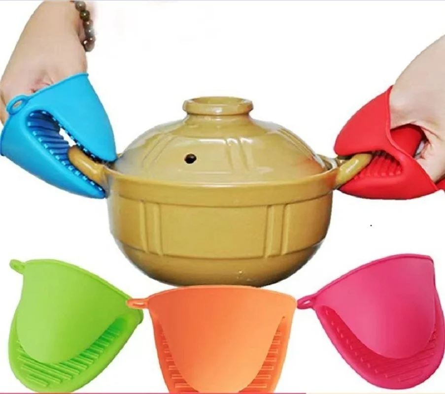 

1Pc Kitchen Silicone Clip Microwave Heat Insulation Non-slip Handle Bowl Pot Clip Cooking Oven Glove