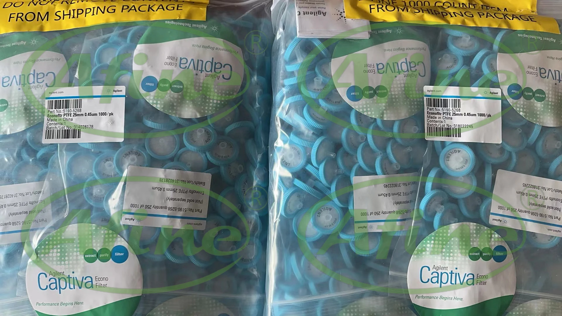 Игольчатые фильтры AFINE Agilent Captiva 5190-5268 корпус из полипропилена ПТФЭ диаметр 25 мм