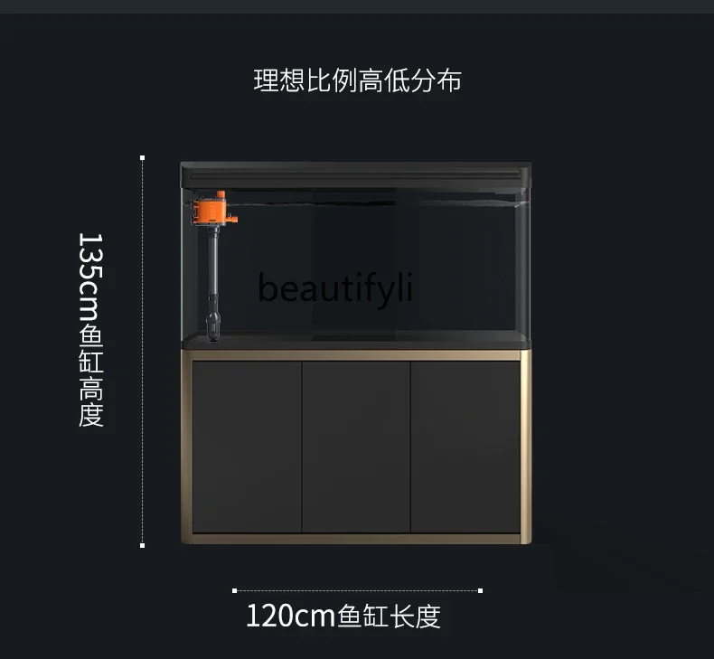 Аквариум большой гостиной бытовой ленивый экологический безводный стеклянный