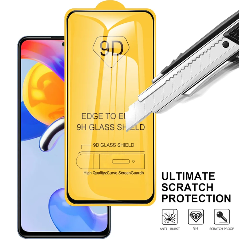 9D Protective Glass On Xiaomi Redmi Note 11/11S/10S/10 Pro Plus Screen Protector Redmi Note 11 Pro Camera Lens Film For Redmi Note11 Pro Phone Front Film Redmi Note 11 S Tempered Glass Note 11 Pro 5G Global Version
