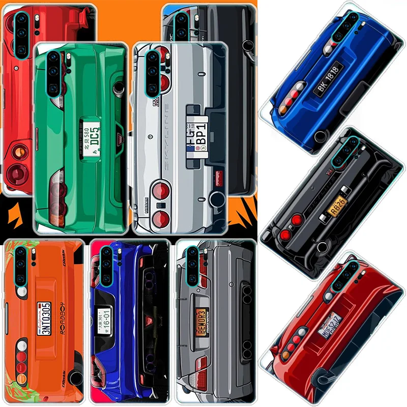 

Japan Anime Initial D Car taillight Phone Case For Huawei Mate 40 Pro 30 20 Lite 10 Huawei P30 Lite P50 Pro P40 P20 P10 Cover Co